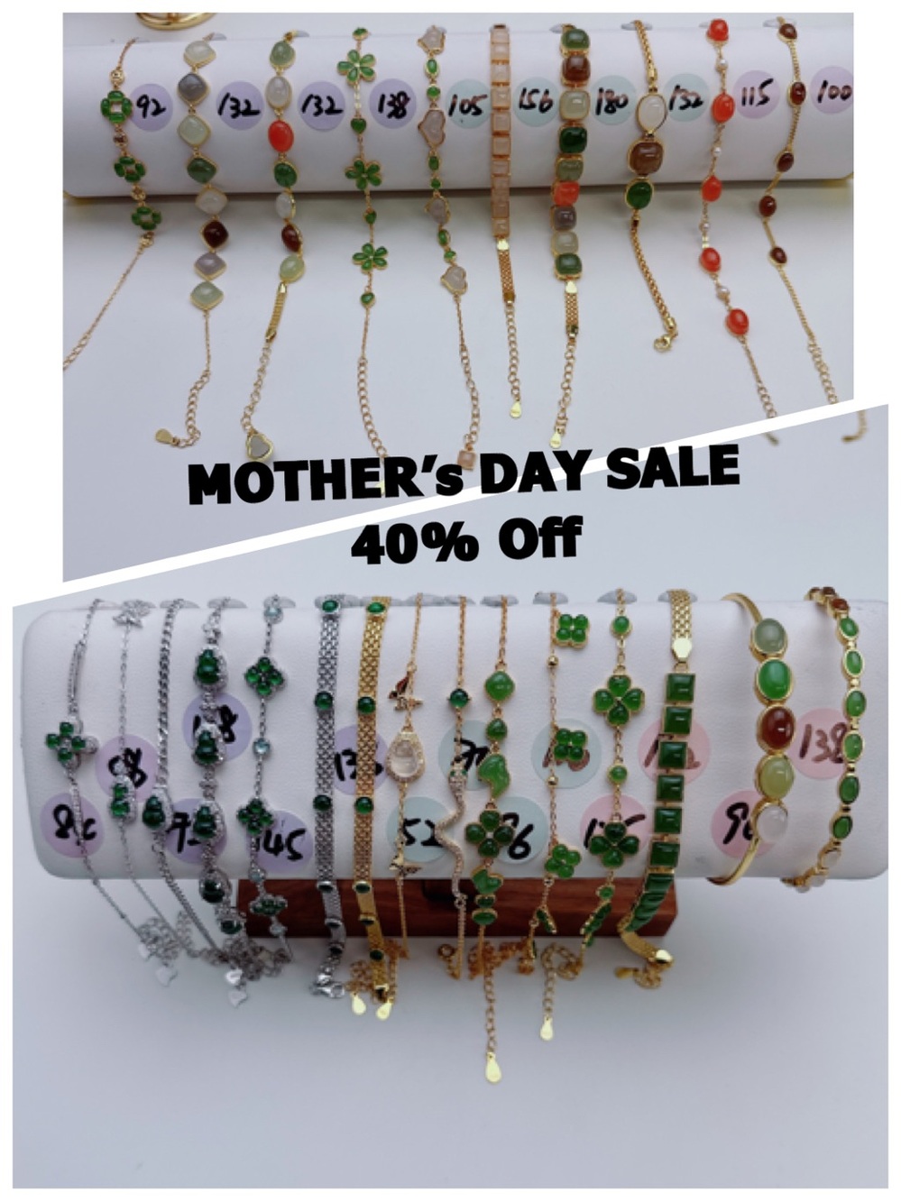 0503 Mother’s Day Sale S925 Stamped Jade Bracelet 40% Off